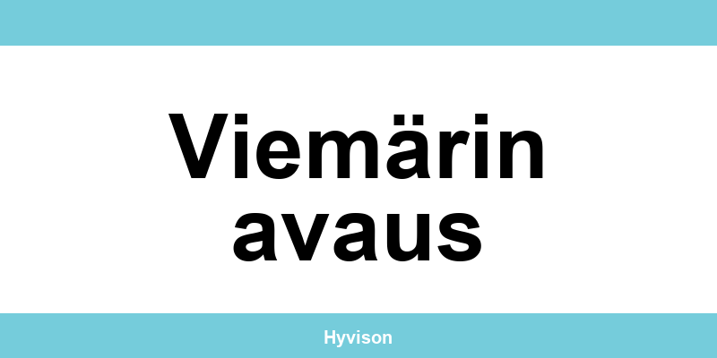 Clas Ohlson Viemärin avaus ja aukioloajat